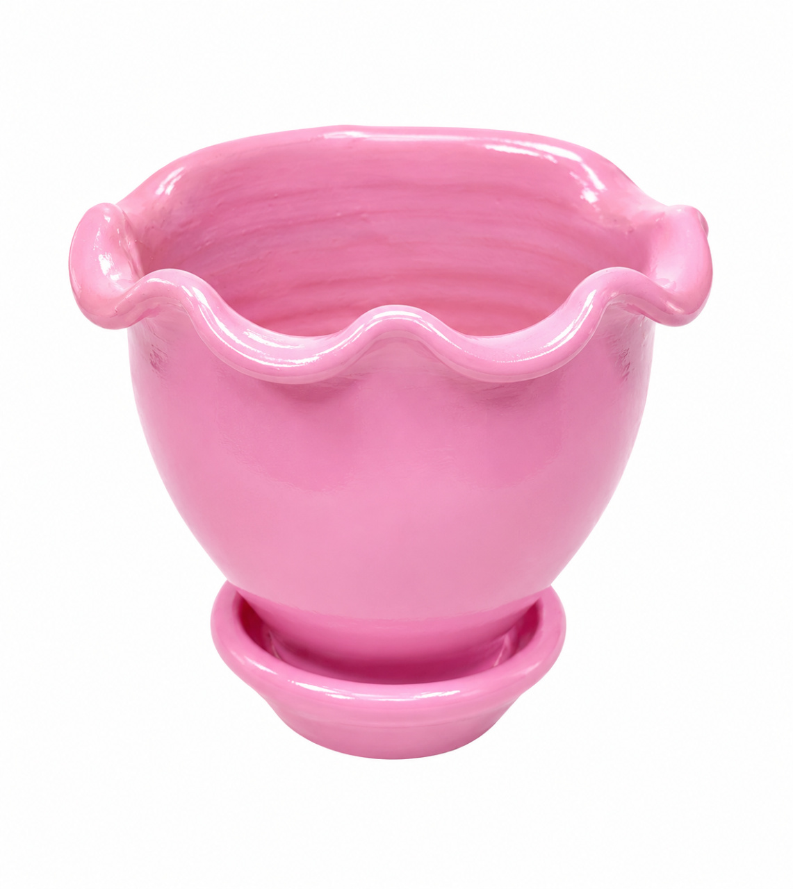 Vaso Flor Rosa M - KC Artigos para Festas e Decorações 