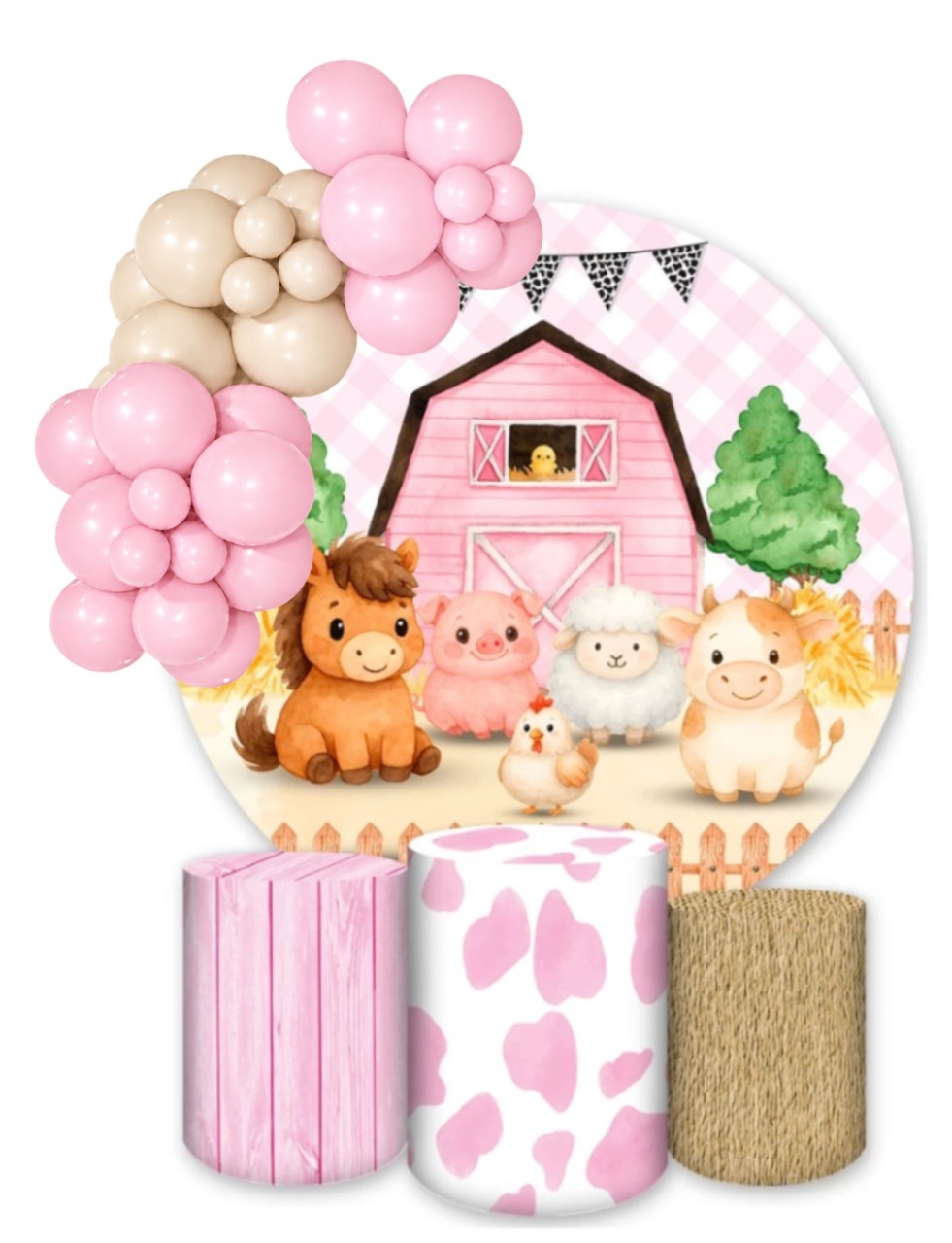 Kit Pegue E Monte Fazendinha Menina - KC Artigos para Festas e Decorações 
