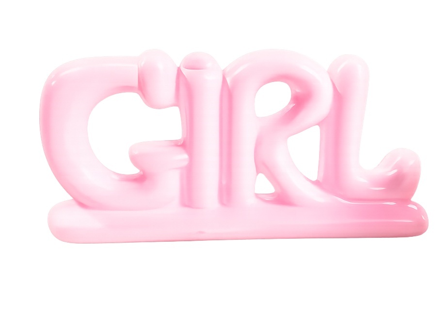 Letreiro Girl Cerâmica - KC Artigos para Festas e Decorações 