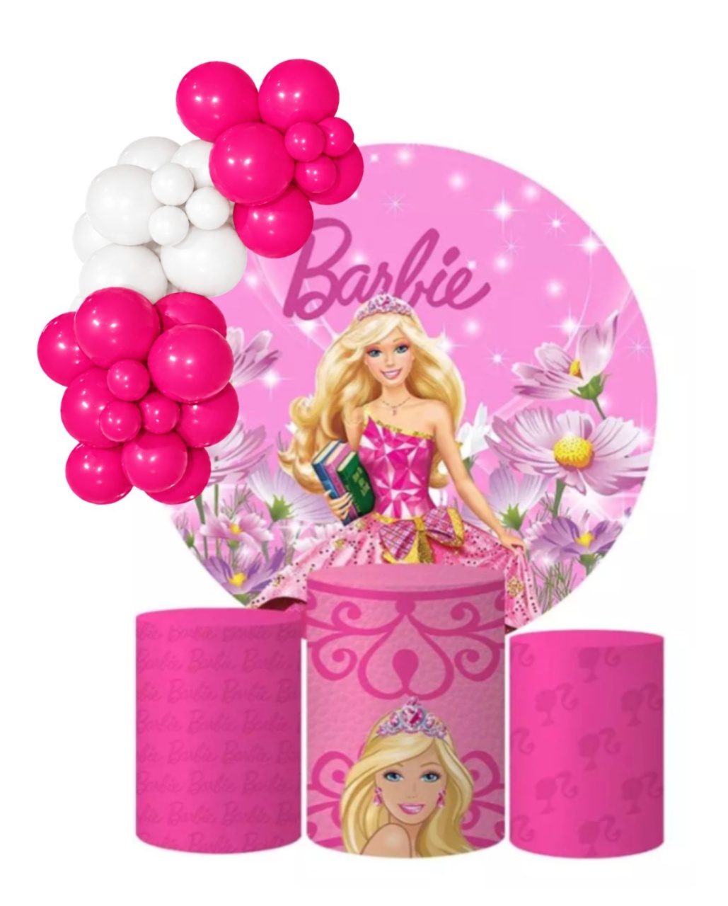 Kit Pegue E Monte Barbie - KC Artigos para Festas e Decorações 