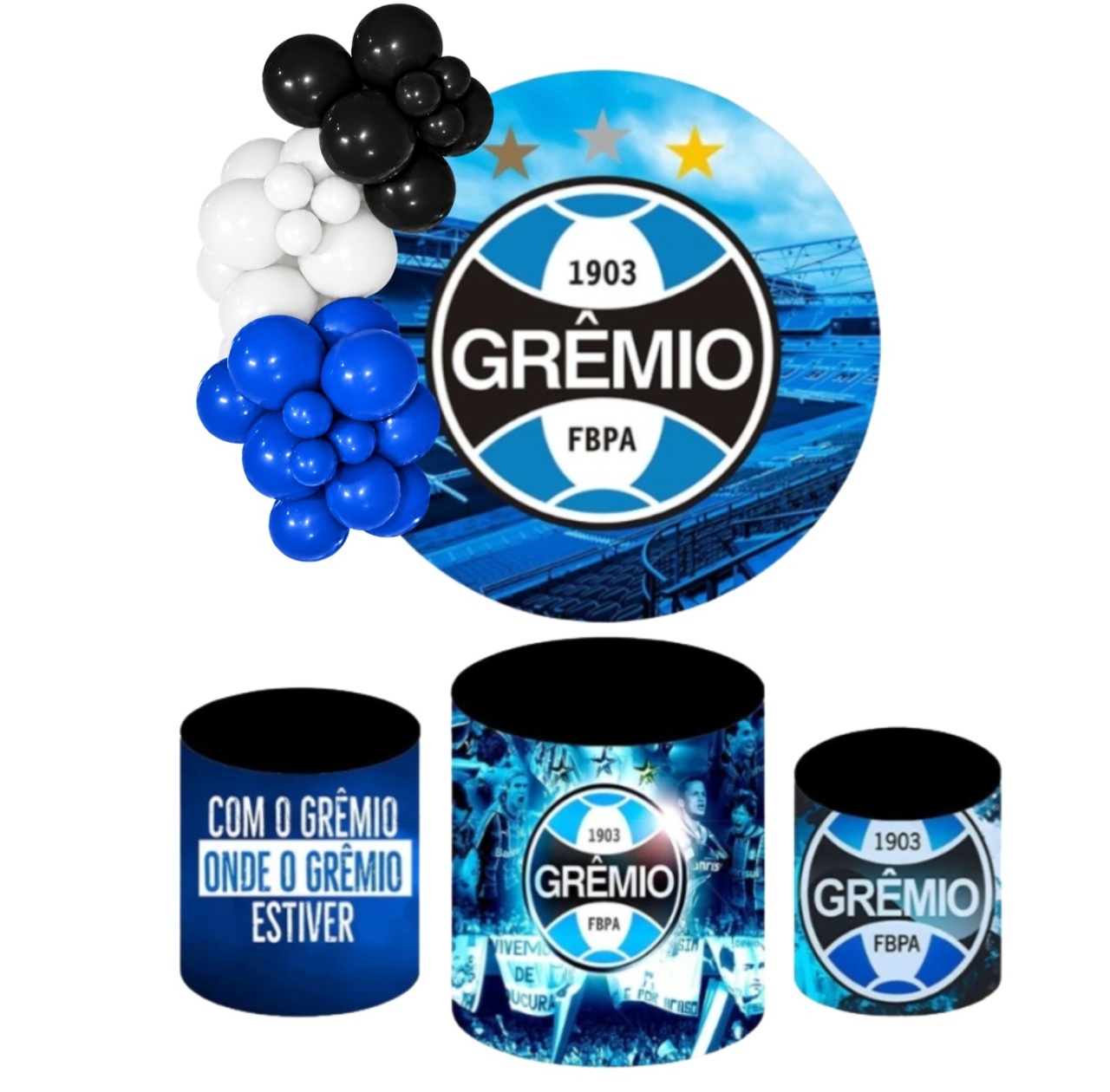 Kit Pegue E Monte Grêmio - KC Artigos para Festas e Decorações 