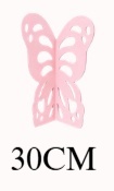 Borboleta Mdf Rosa 30 Cm - KC Artigos para Festas e Decorações 