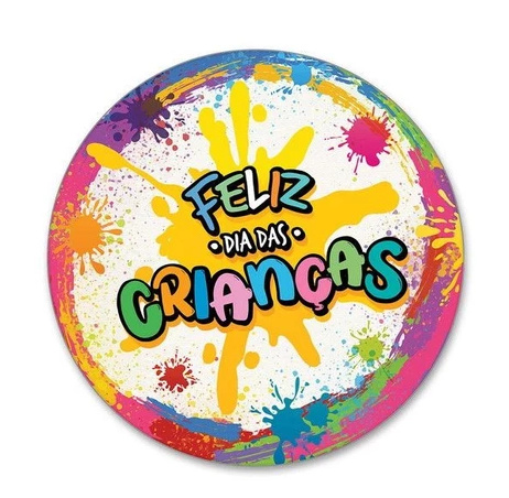 Capa Painel Redondo 1,5M Dia das Crianças - KC Artigos para Festas e Decorações 