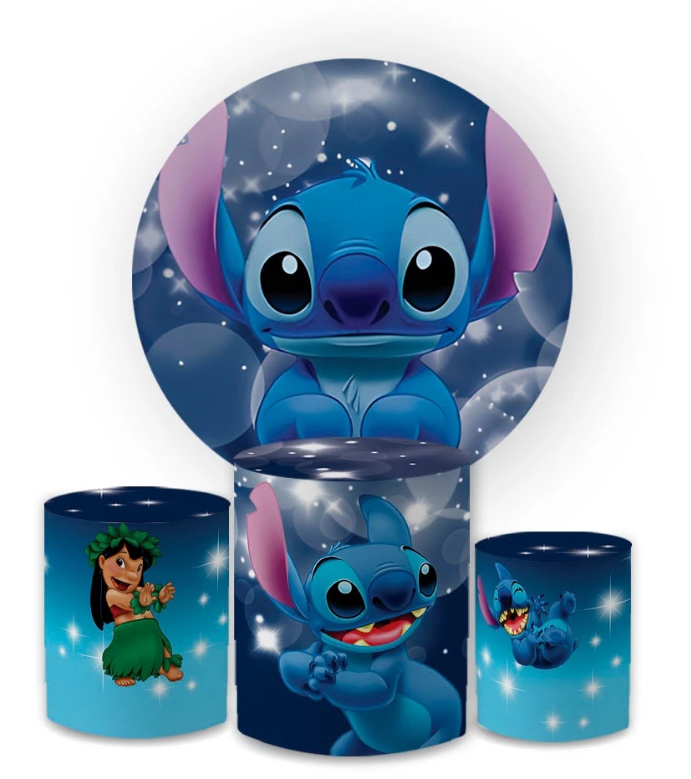 Kit Pegue E Monte Stitch - KC Artigos para Festas e Decorações 