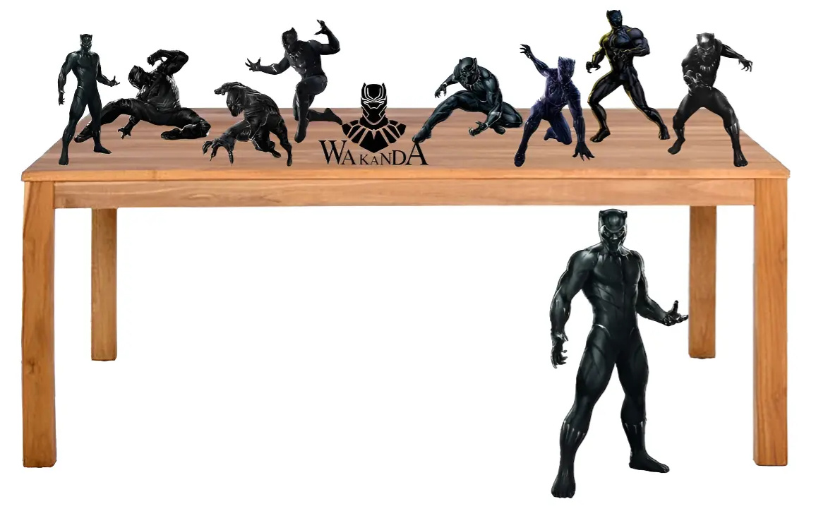 Displays Pantera Negra Mdf - KC Artigos para Festas e Decorações 