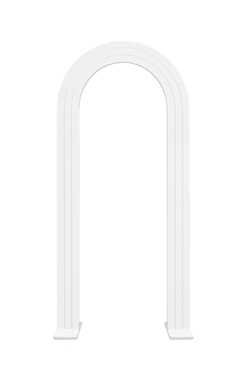 Arco Mdf Vazado Branco - KC Artigos para Festas e Decorações 