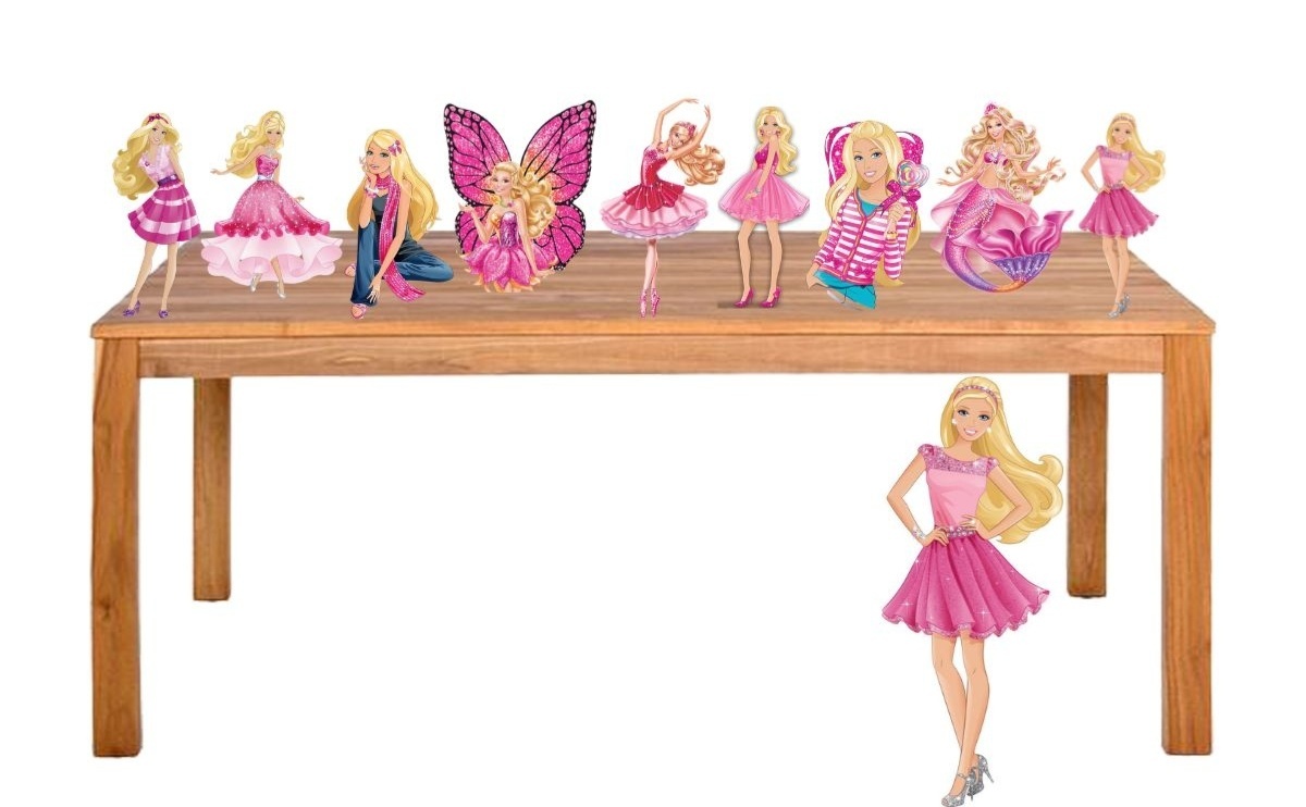 Display Mdf Barbie - KC Artigos para Festas e Decorações 