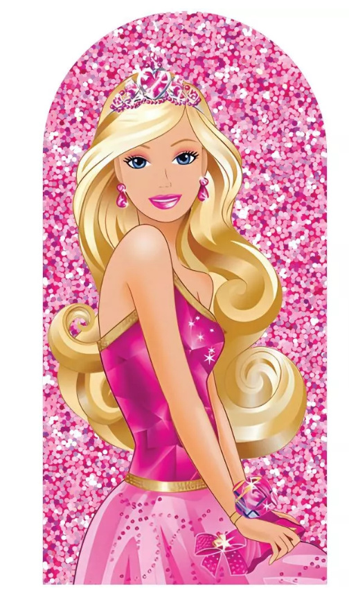 Capa Painel Romano 2X1 Barbie - KC Artigos para Festas e Decorações 