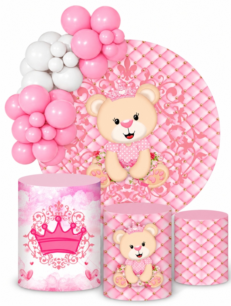 Kit Pegue E Monte Ursa Realeza - KC Artigos para Festas e Decorações 