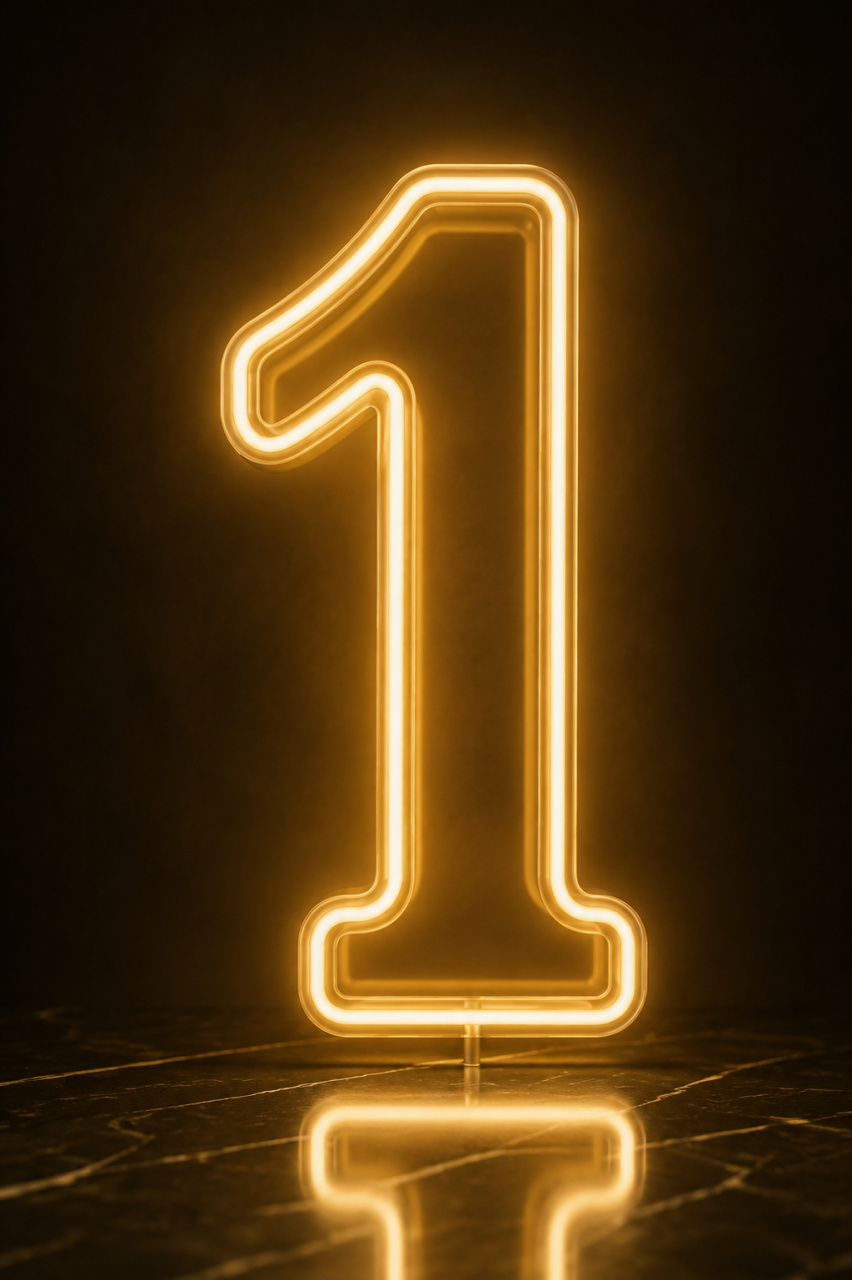 Numero 1 Led 50Cm - KC Artigos para Festas e Decorações 
