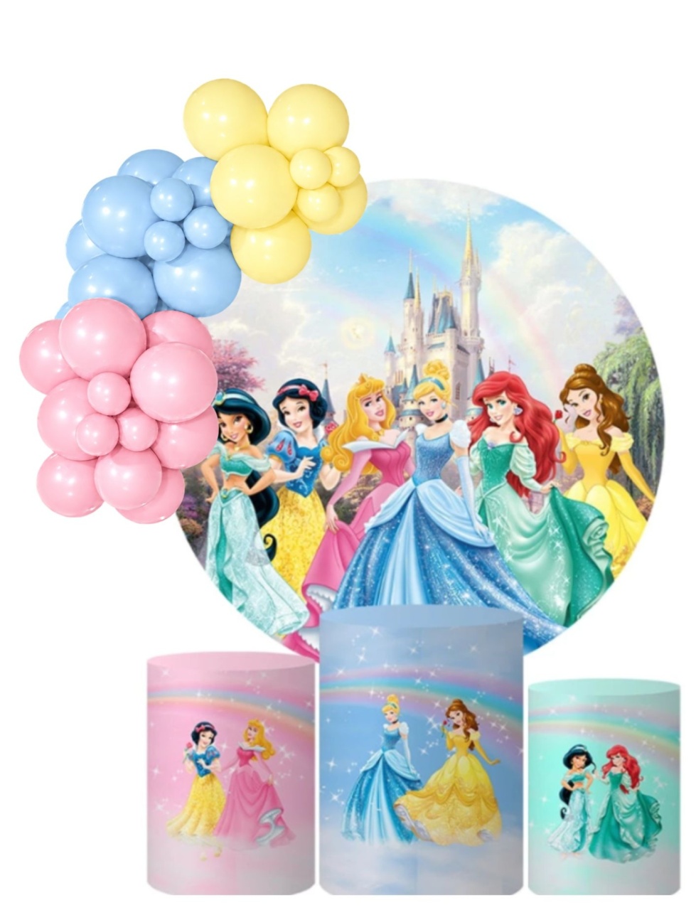 Kit Pegue E Monte Princesas - KC Artigos para Festas e Decorações 