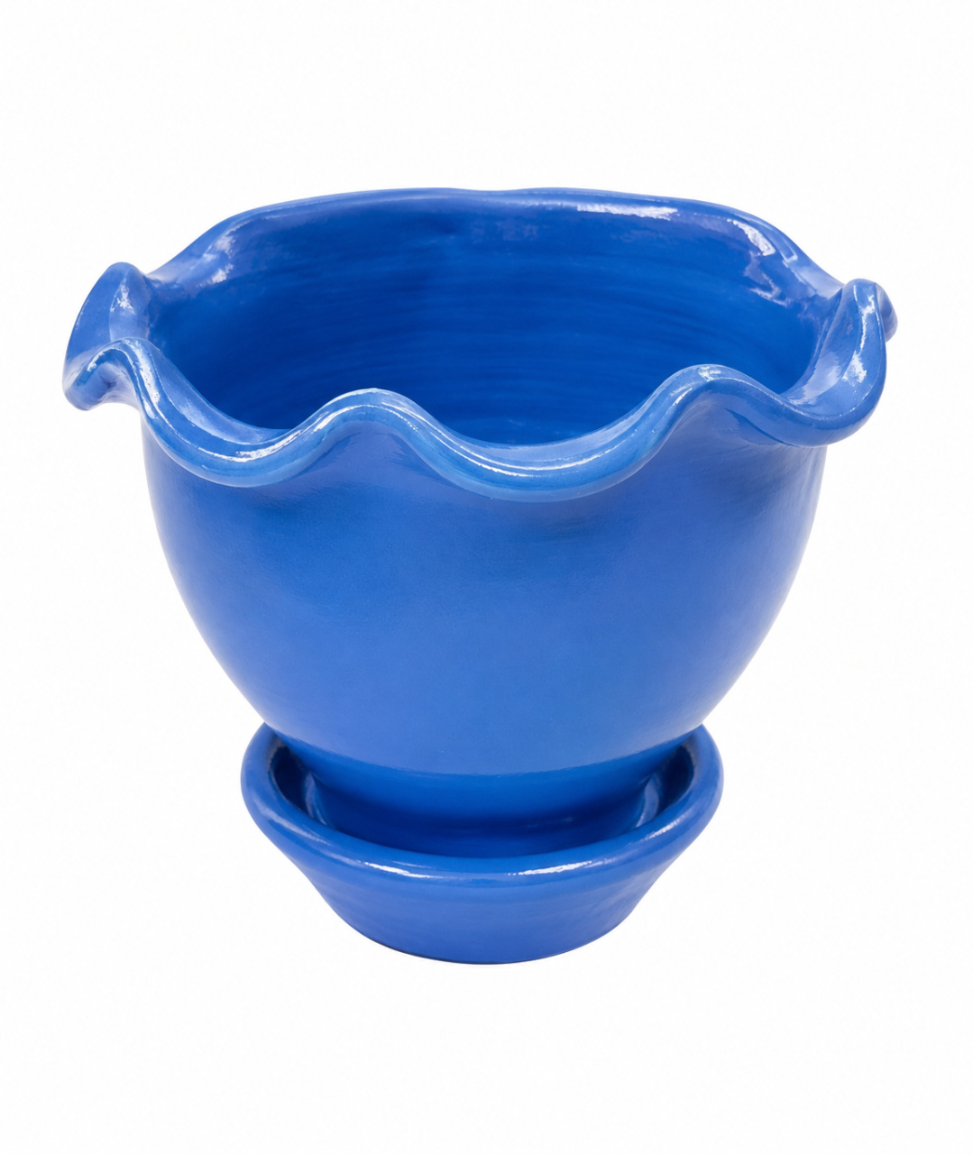 Vaso Flor Azul P - KC Artigos para Festas e Decorações 