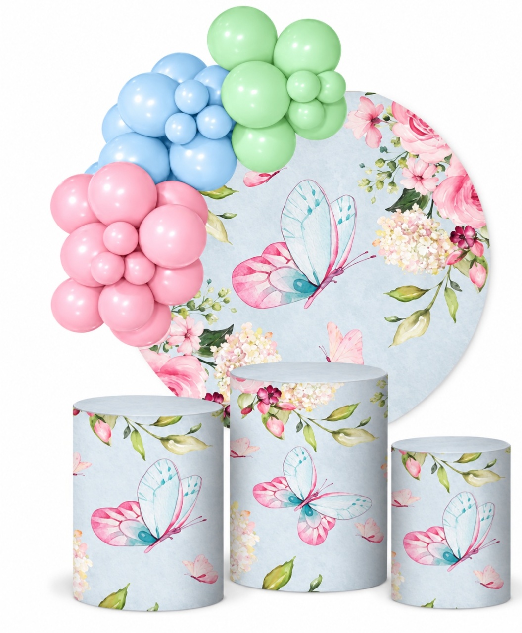 Kit Pegue E Monte Jardim Borboletas - KC Artigos para Festas e Decorações 