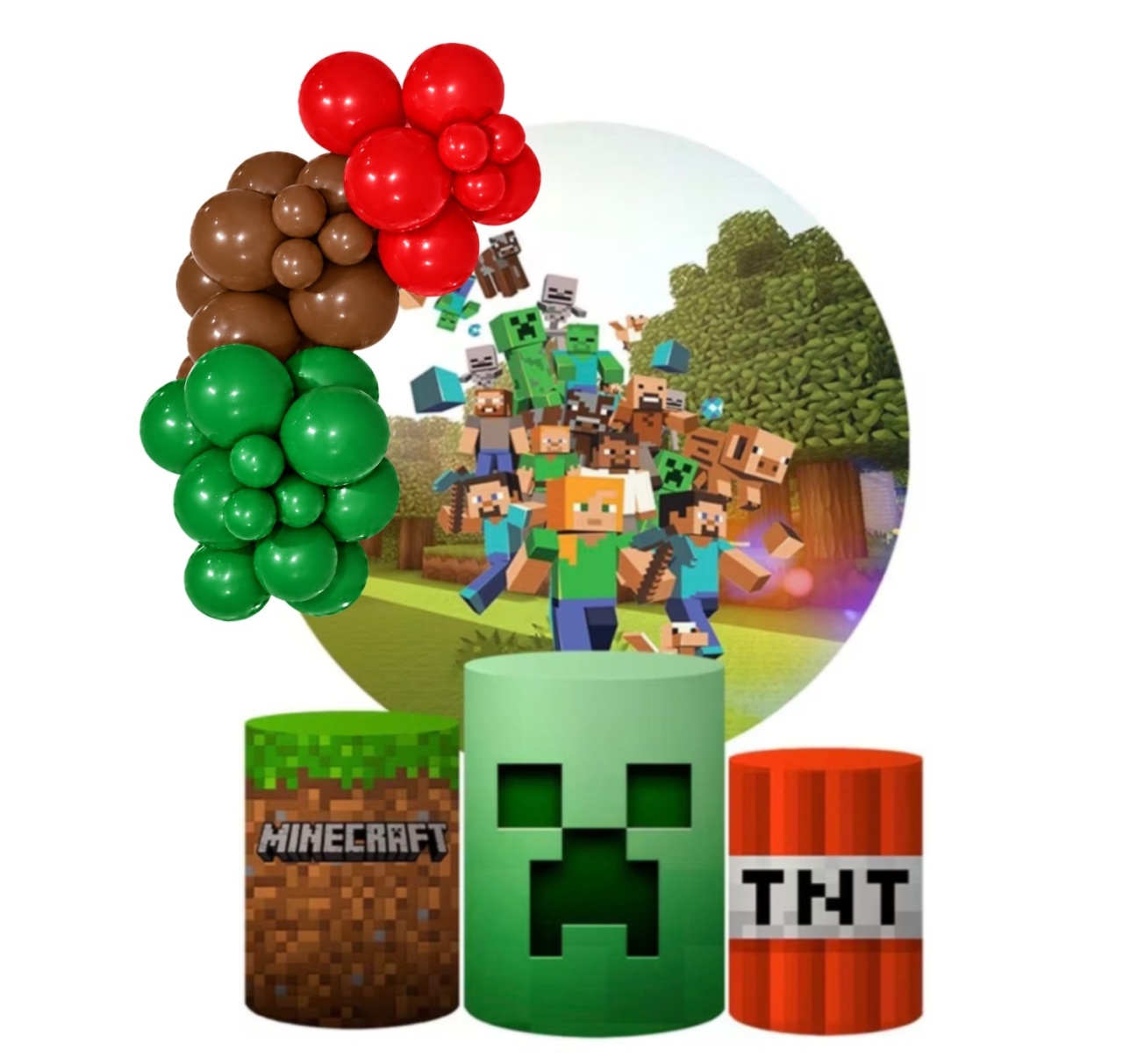 Kit Pegue E Monte Minecraft - KC Artigos para Festas e Decorações 