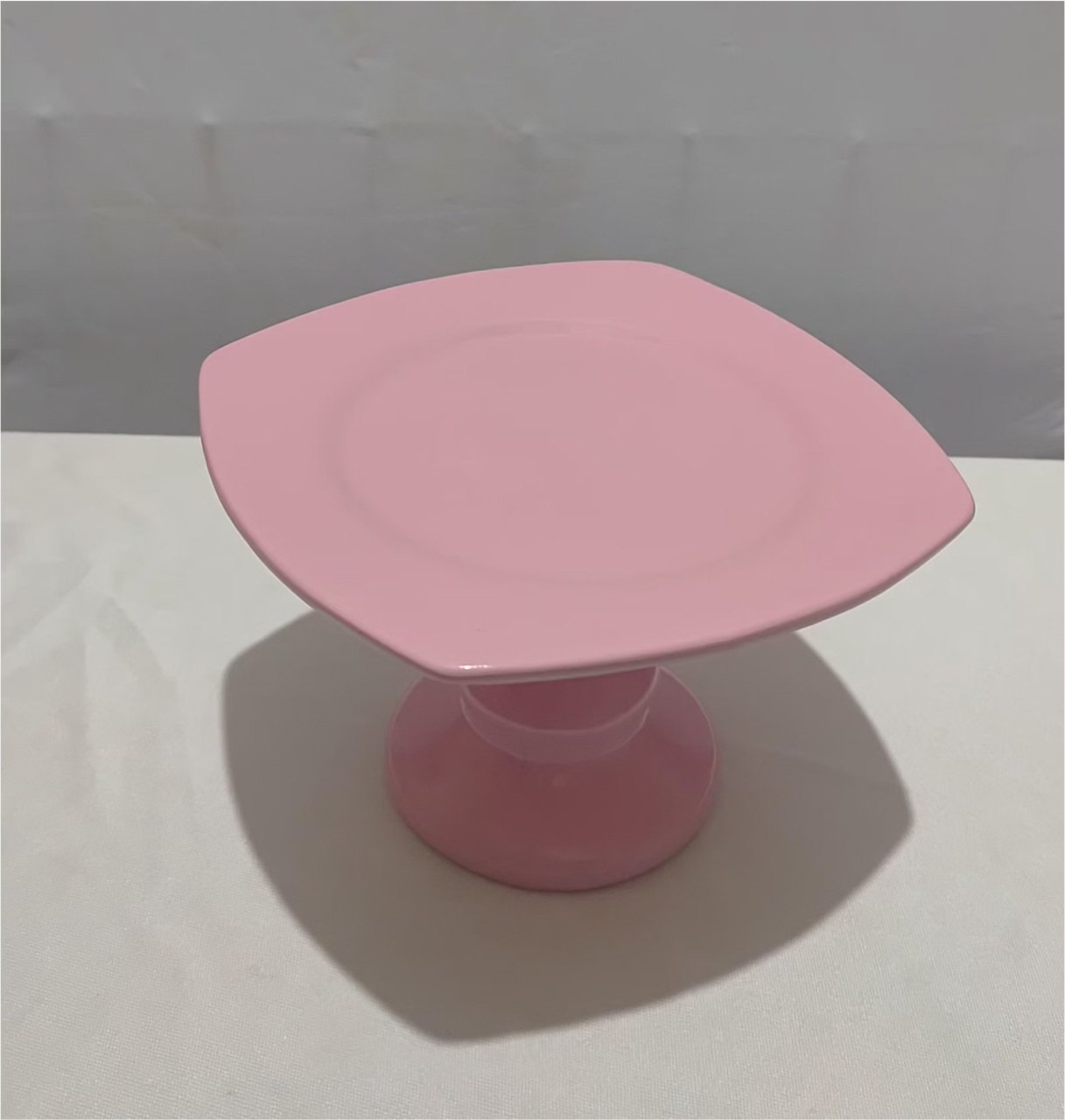 Bandeja Micro Com Pé Rosa Claro - Mimi Decorações