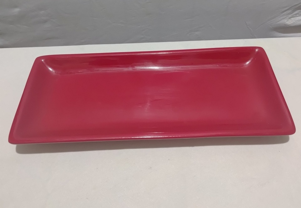 Bandeja Retangular Vermelha - Mimi Decorações