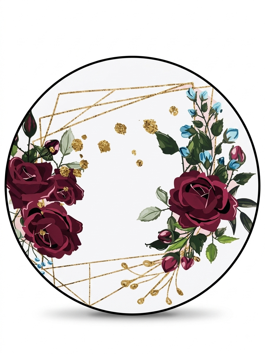 Geométrico Com Flores - Mimi Decorações