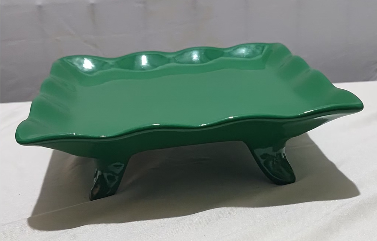 Bandeja Quadrada Verde M - Mimi Decorações