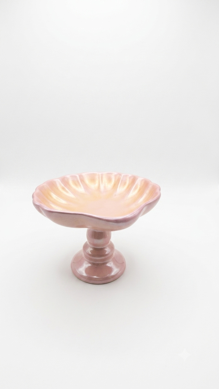 Bandeja Concha Rosa Pérola - Mimi Decorações