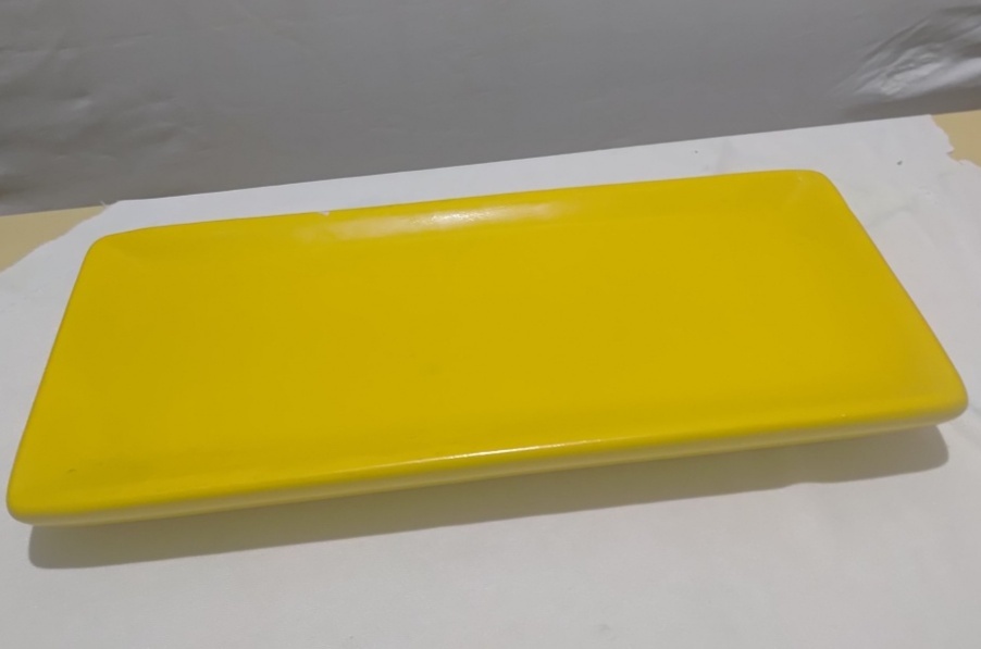 Bandeja Retangular Amarela - Mimi Decorações