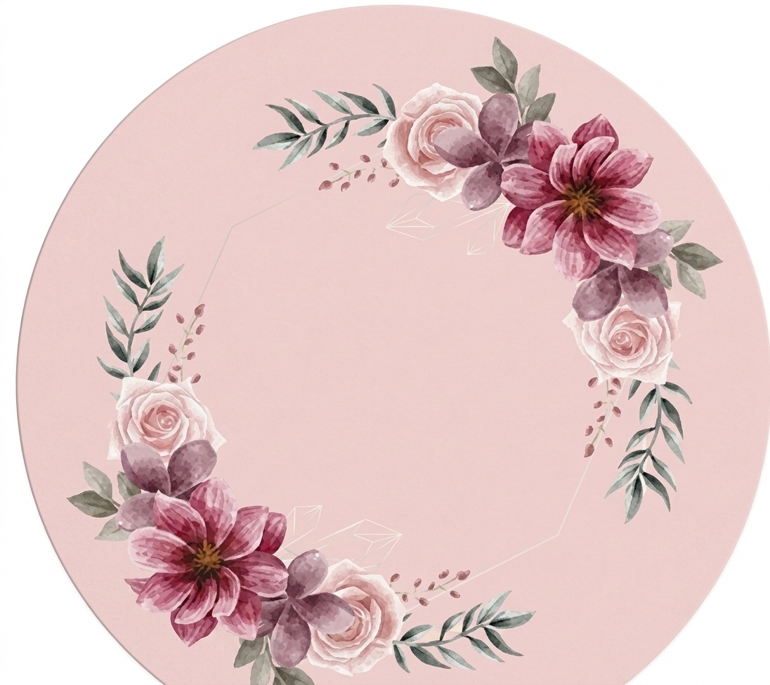 Floral Rosa 50 Cm - Mimi Decorações