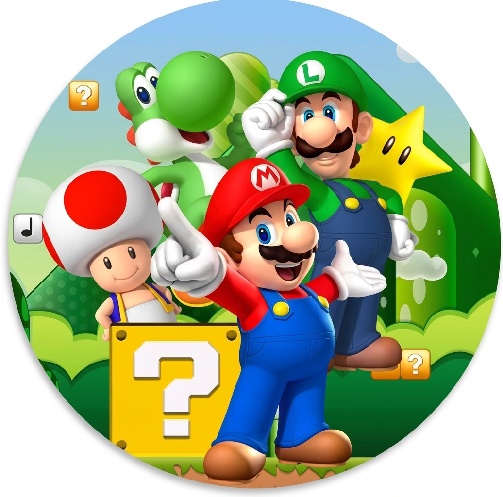 Painel Super Mario 1,30 Cm - Mimi Decorações