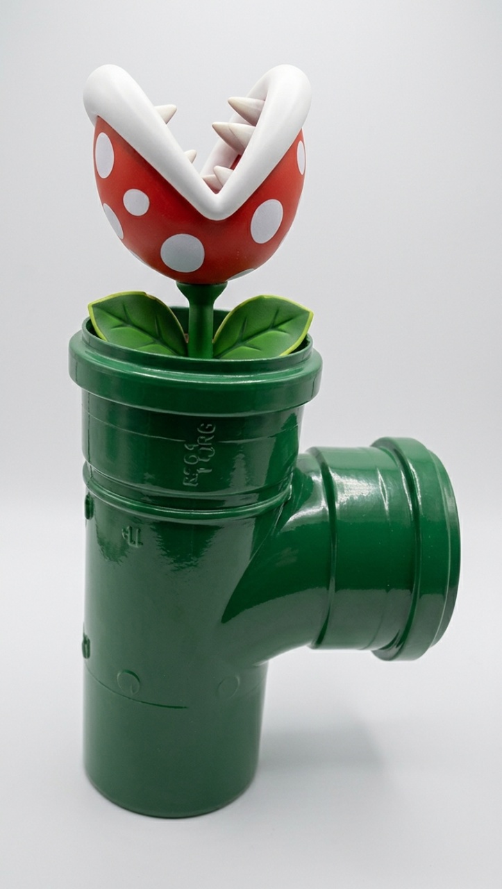 Cano Com Flor Super Mario - Mimi Decorações
