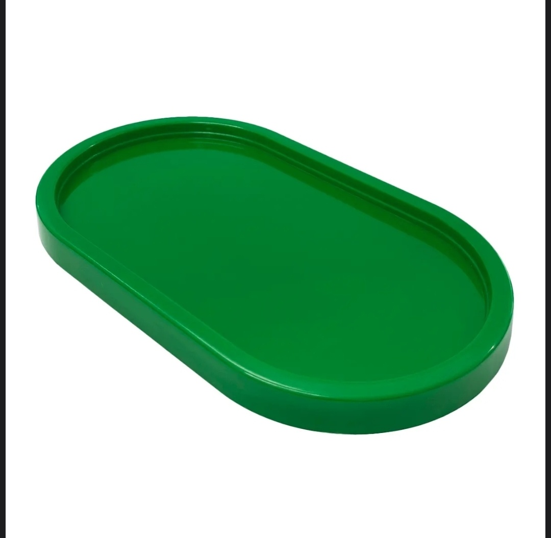 Bandeja Oval Verde - Mimi Decorações