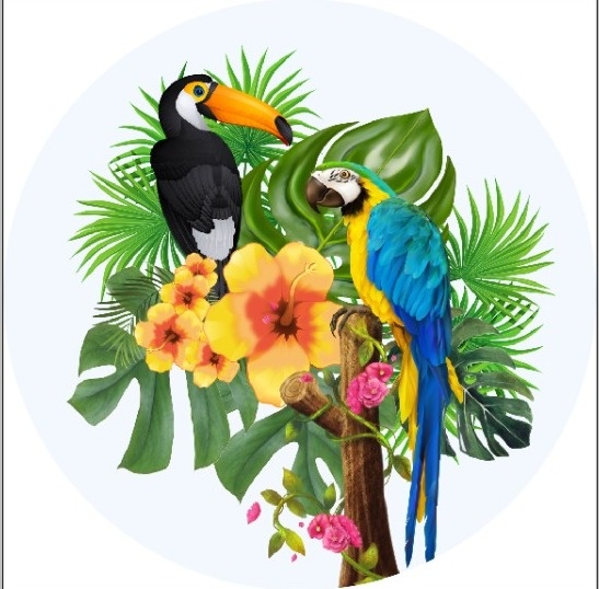 Tropical 1,30 Cm - Mimi Decorações