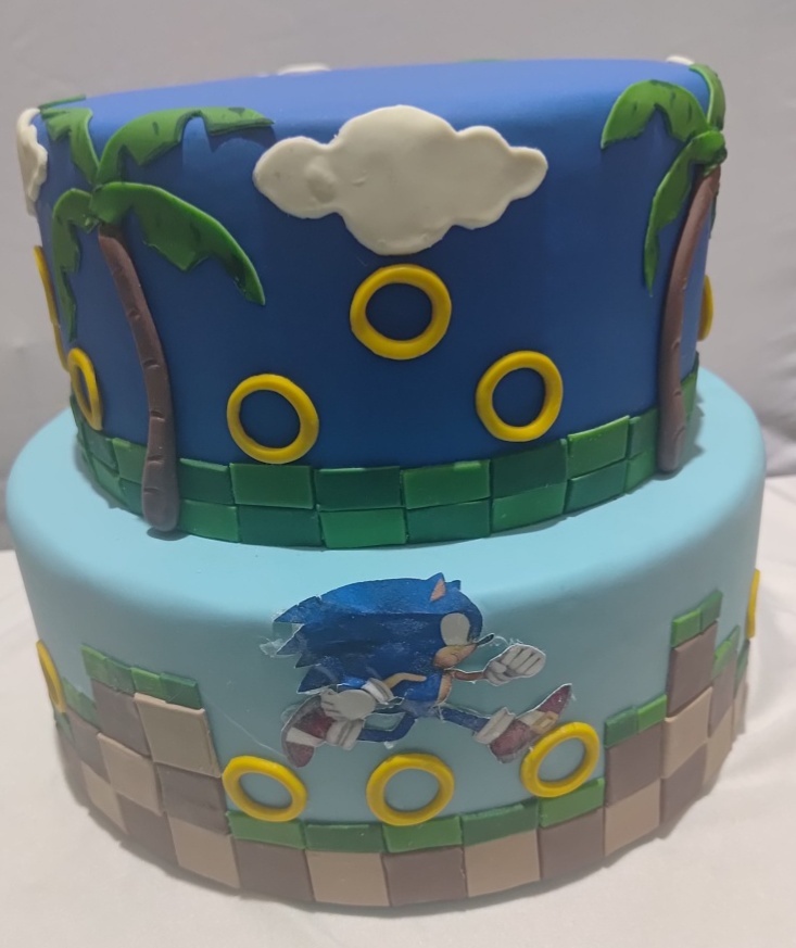 Bolo Sonic - Mimi Decorações