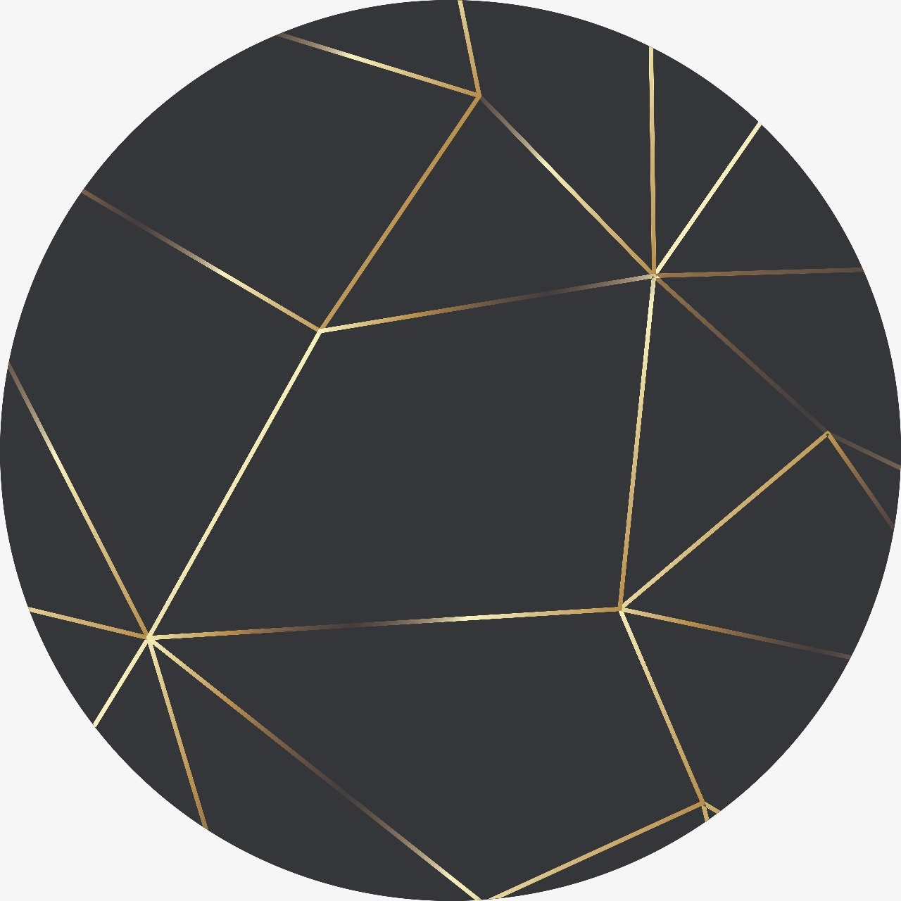Geometrico Preto 50 Cm (2) - Mimi Decorações