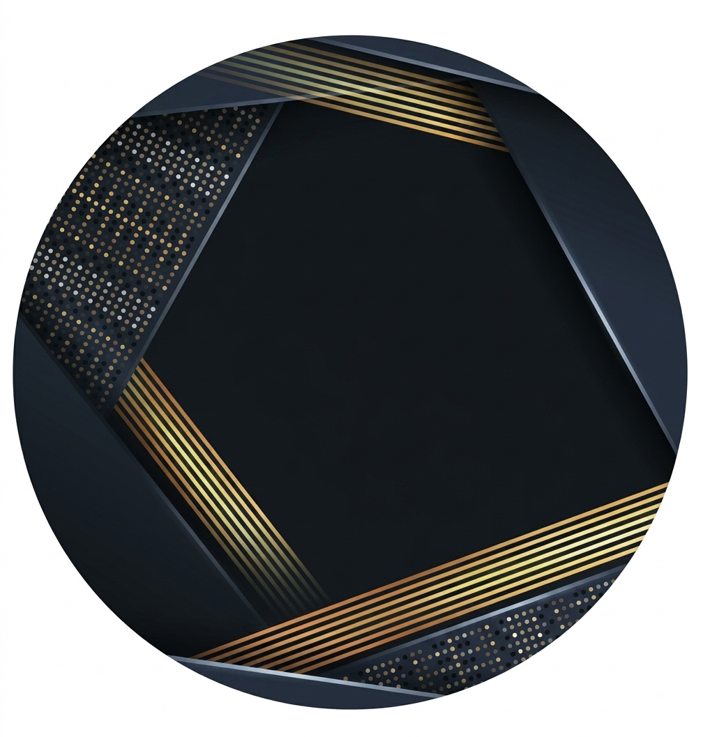 Preto Com Dourado 1M - Mimi Decorações