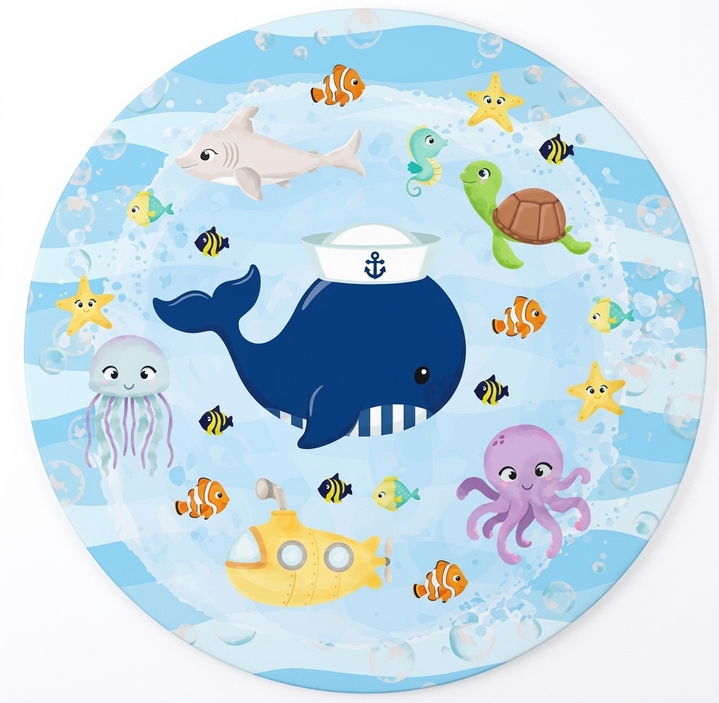 Painel Fundo Do Mar 1,30 Cm - Mimi Decorações