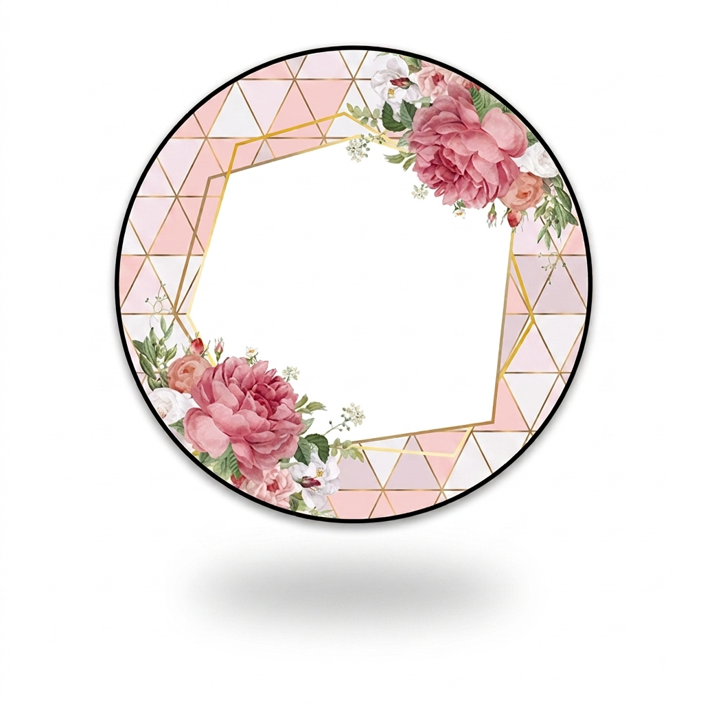 Branco E Rosa 1M - Mimi Decorações