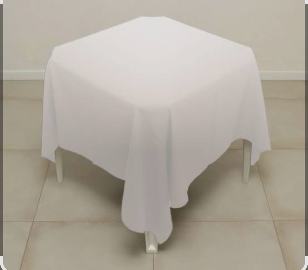 Toalhas Brancas 140X140 - EIDY DECORACOES