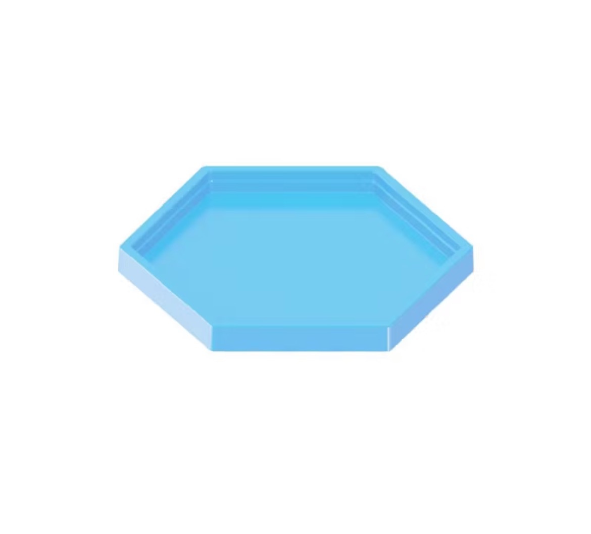 Sextavada Azul Bebê - EIDY DECORACOES