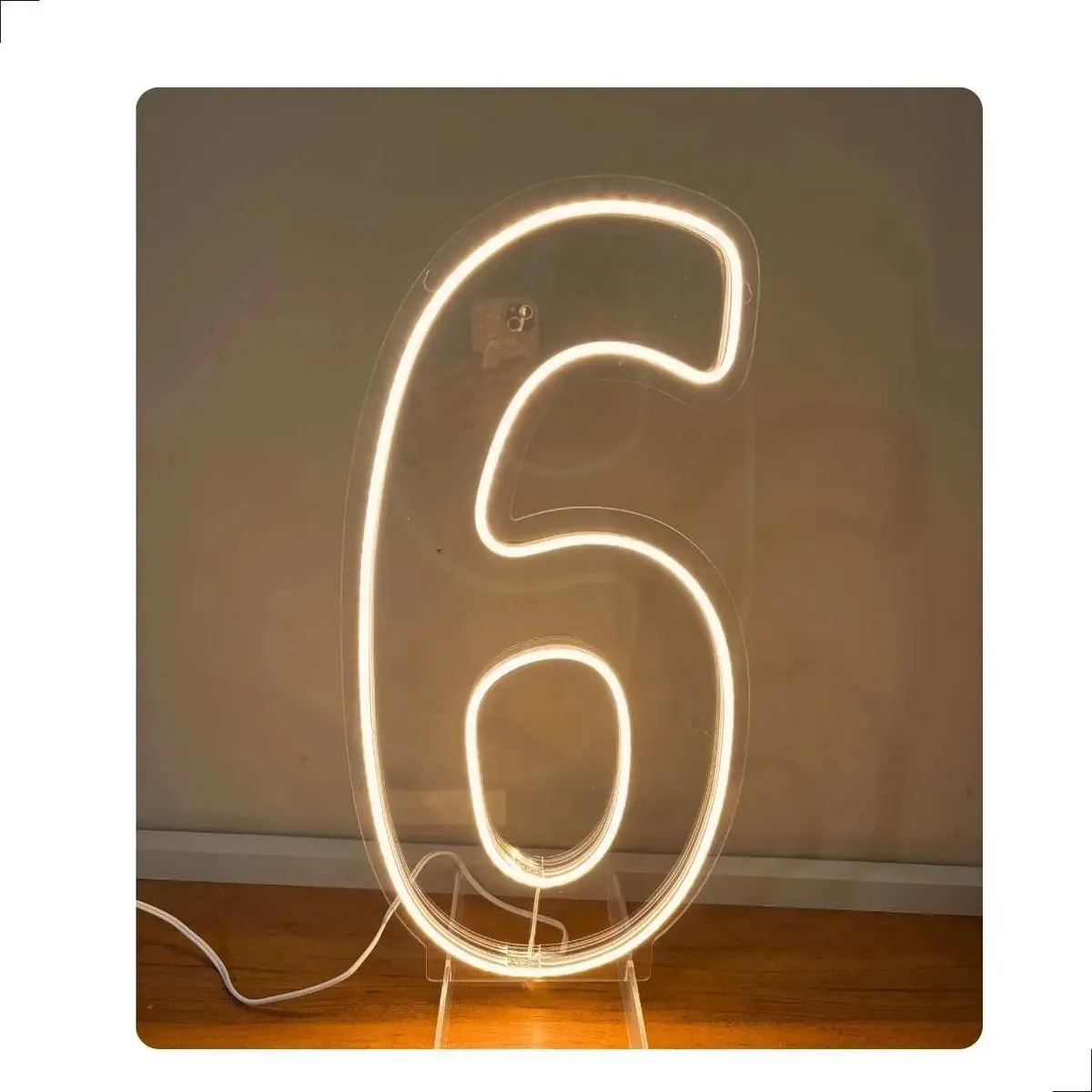 Numero 650X25Cm Cor Branco Quente - EIDY DECORACOES