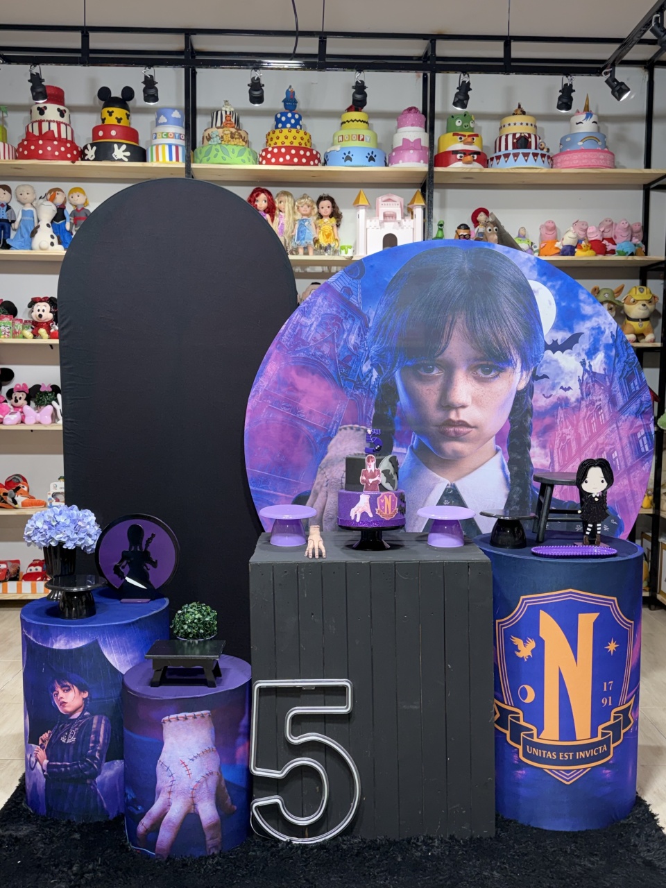 Kit Elegante Wandinha - dkdecoração