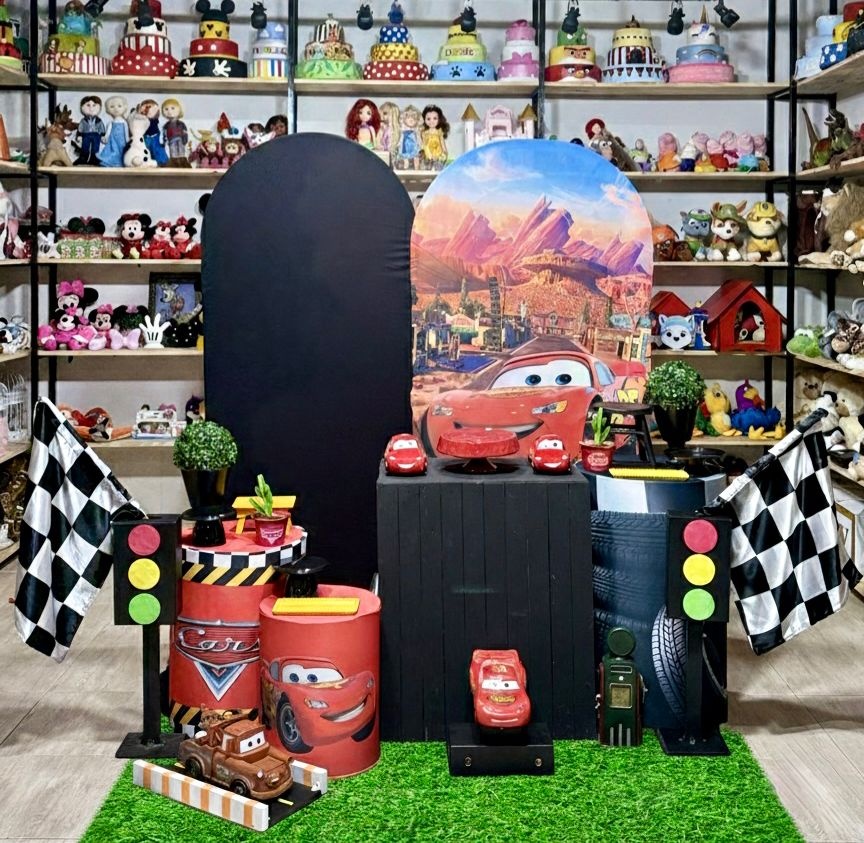 Kit Elegante Relâmpago Mcqueen - dkdecoração
