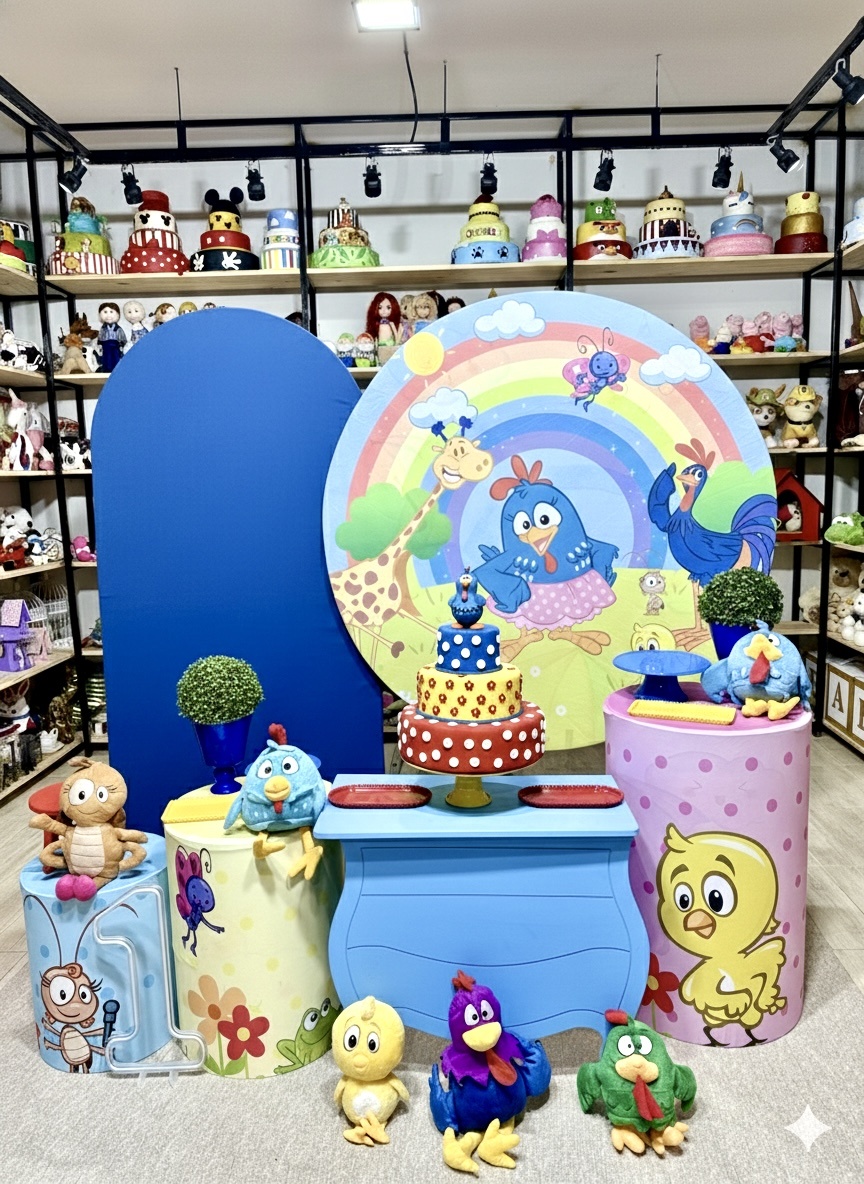 Kit Elegante Galinha Pintadinha - dkdecoração