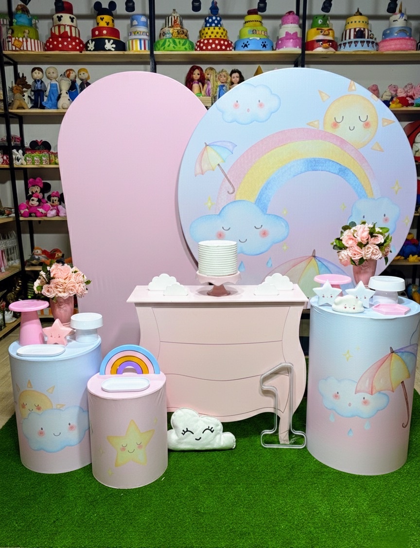 Kit Elegante Chuva de Benção - dkdecoração