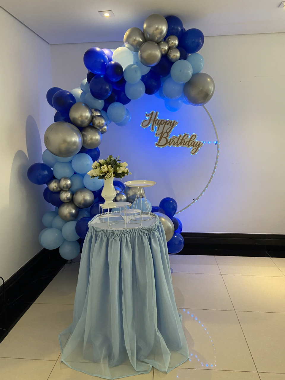 Kit Azul E Prata - dkdecoração