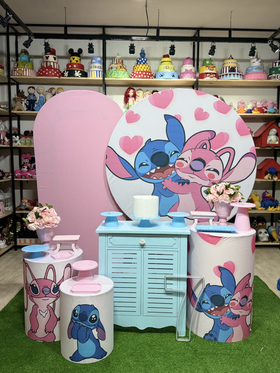 Kit Elegante Stich E Angel - dkdecoração