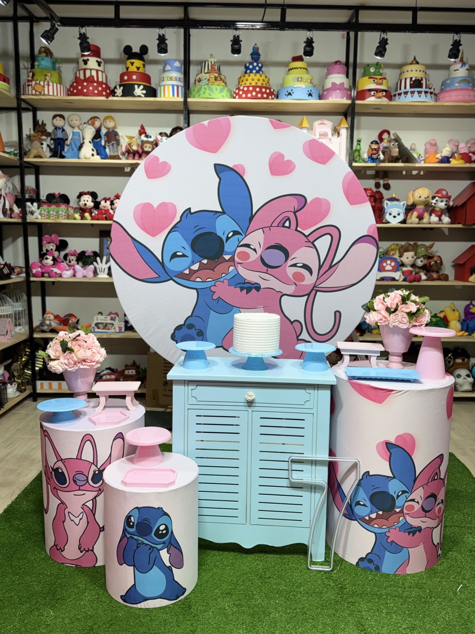 Kit Charme Stich E Angel - dkdecoração
