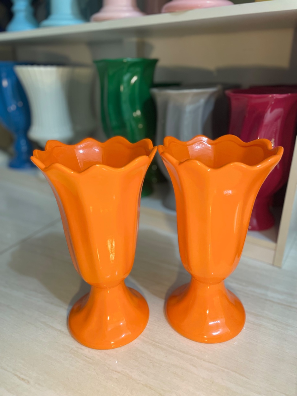 Vaso Flor Laranja M - Zurisbrb