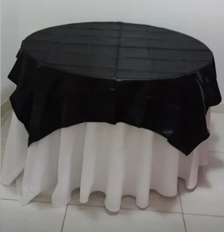 Toalha Dee Sobrepor Cetim Preta - Zurisbrb
