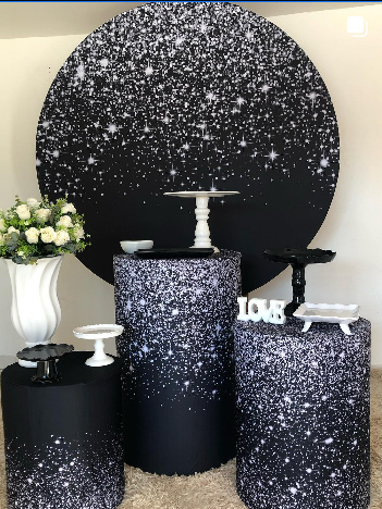 Kit Festinha Preto Prata 02 - Zurisbrb