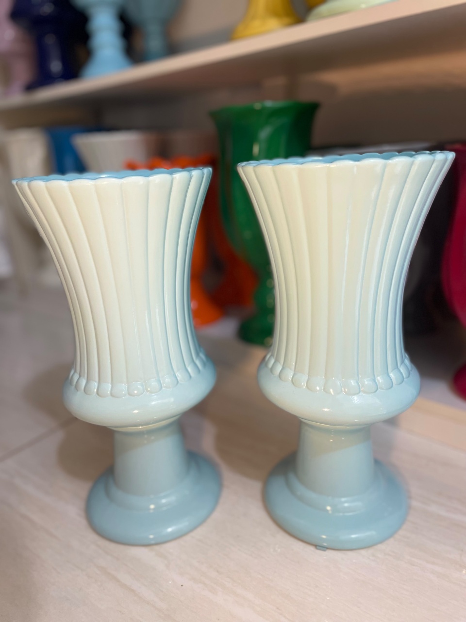 Vaso Charme Azul Bebê G - Zurisbrb