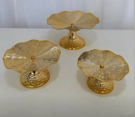 Trio Bandeja Luxo Pétala - Zurisbrb