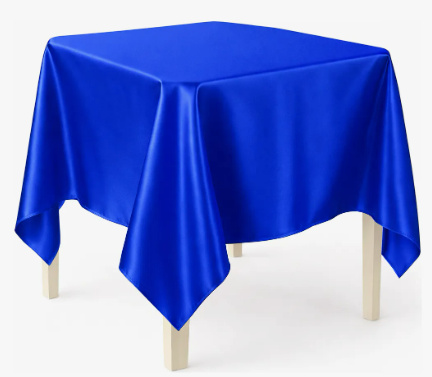 Toalha de Cetim Azul Royal - Zurisbrb